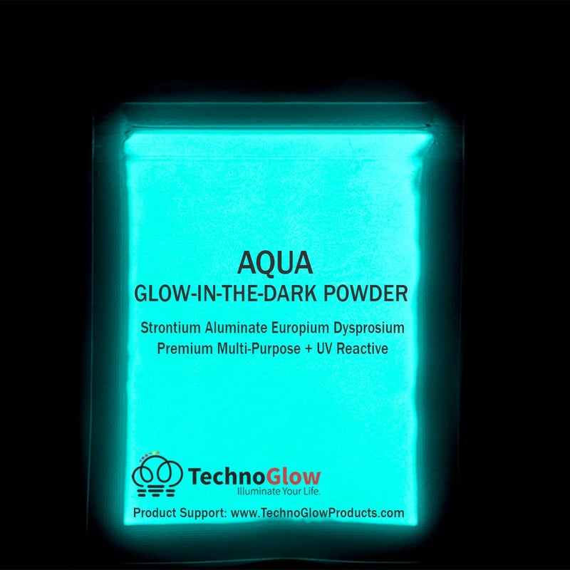 Glow in the Dark Powder - PRO-Series Natural Aqua, 1 oz