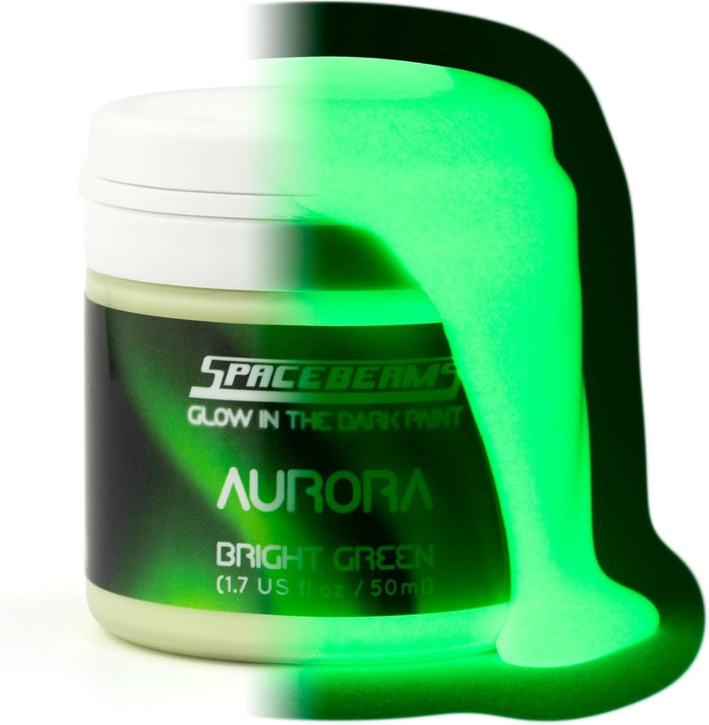 Glow-in-the-Dark Paint - Bright Green, Non-Toxic (1.7 Fl Oz)