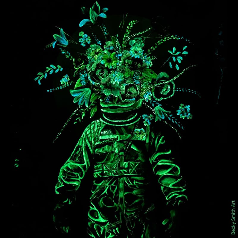 Glow-in-the-Dark Paint - Bright Green, Non-Toxic (1.7 Fl Oz)