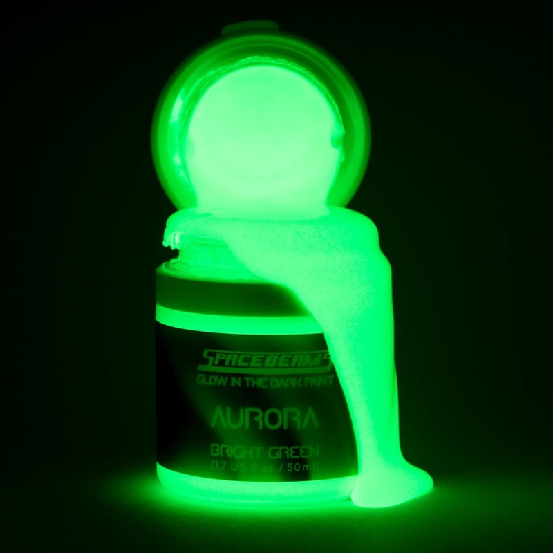 Glow-in-the-Dark Paint - Bright Green, Non-Toxic (1.7 Fl Oz)
