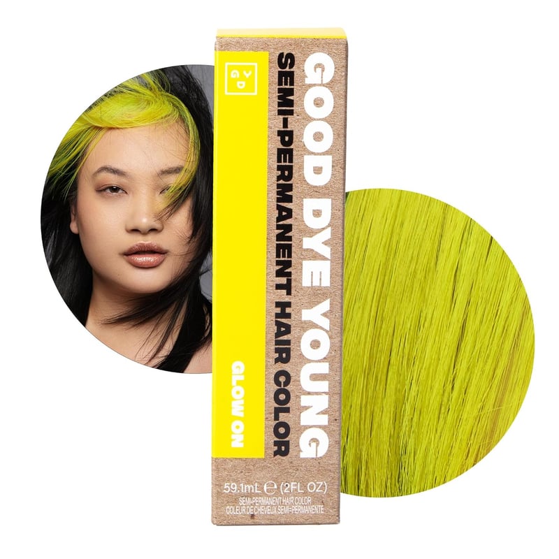 Glow On Yellow Semi-Permanent Hair Color - UV Protective, Vegan