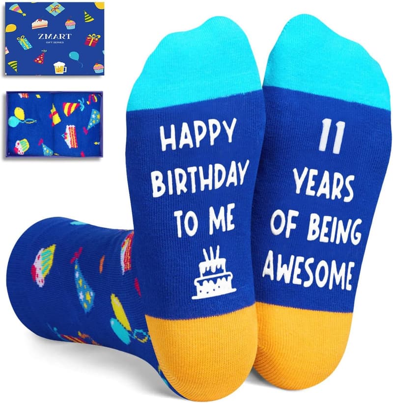 11th Birthday Gift - Fun Socks for Kids