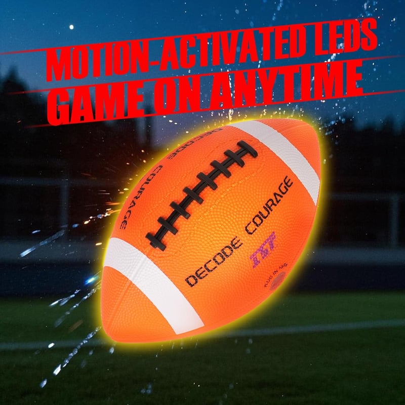 Glow in the Dark LED Football for Kids & Adults