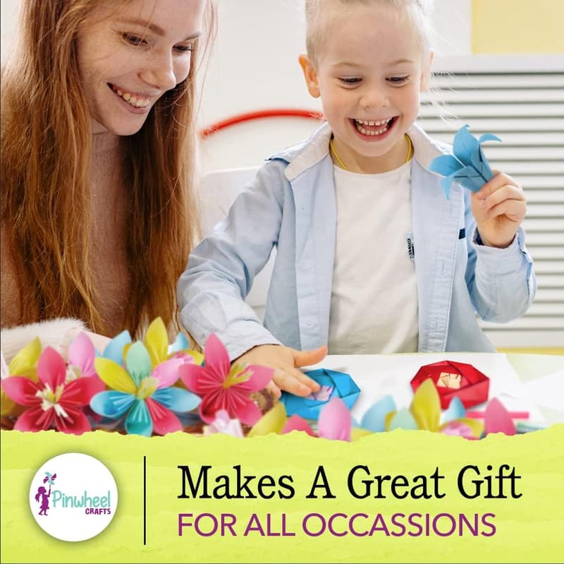 Multicolor Origami Paper Kit - 150 Pcs Craft for Kids & Teens