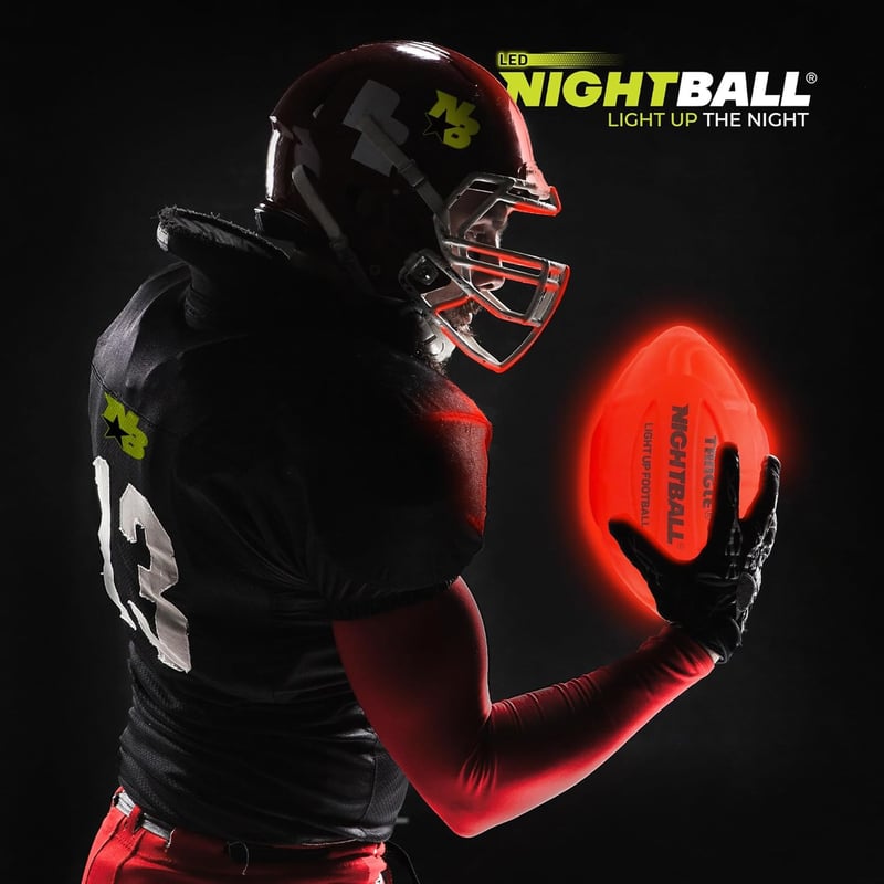Glow in the Dark Football for Kids Aged 8-15 - Great Gift Idea