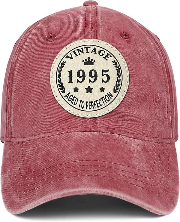 30th Birthday Vintage 1995 Washed Cotton Hat for Men & Women
