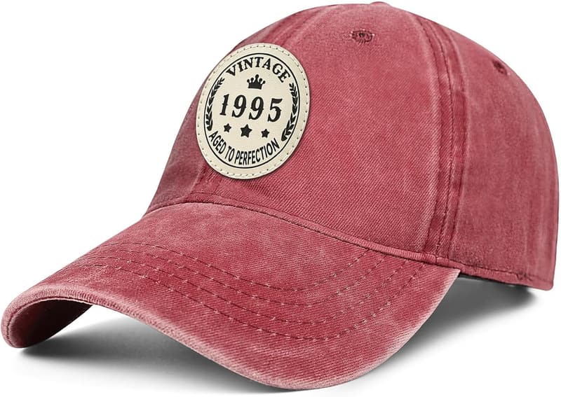 30th Birthday Vintage 1995 Washed Cotton Hat for Men & Women