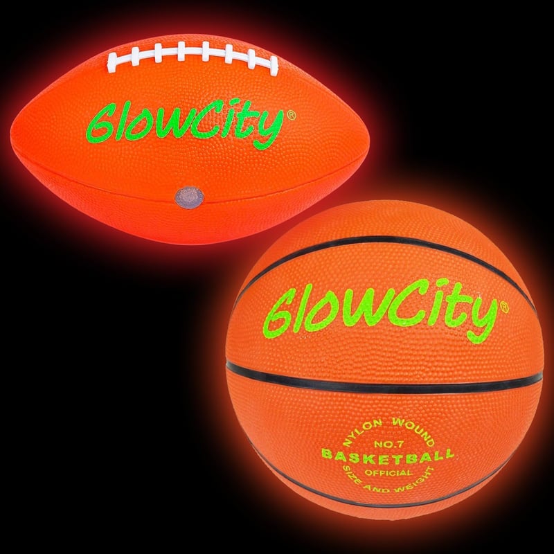 GlowCity Glow-in-the-Dark LED Sports Bundle for Teens