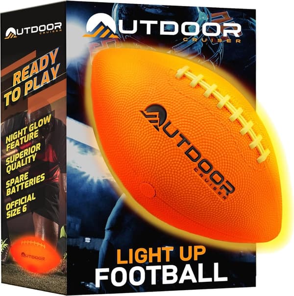 Glow-in-the-Dark Waterproof Football Set - Official Size 6
