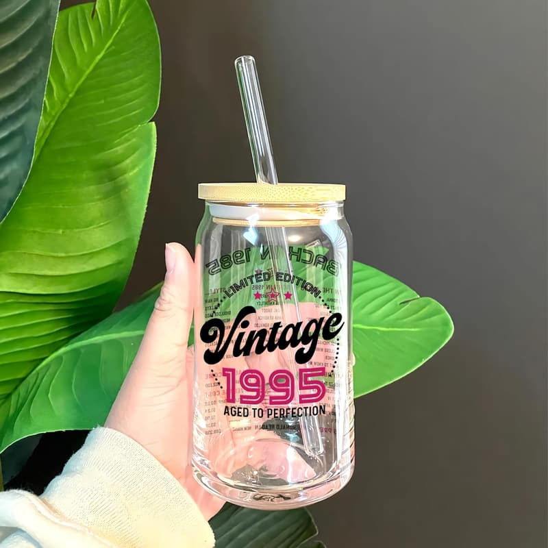 30th Birthday Vintage Glass Cup Gift for Women