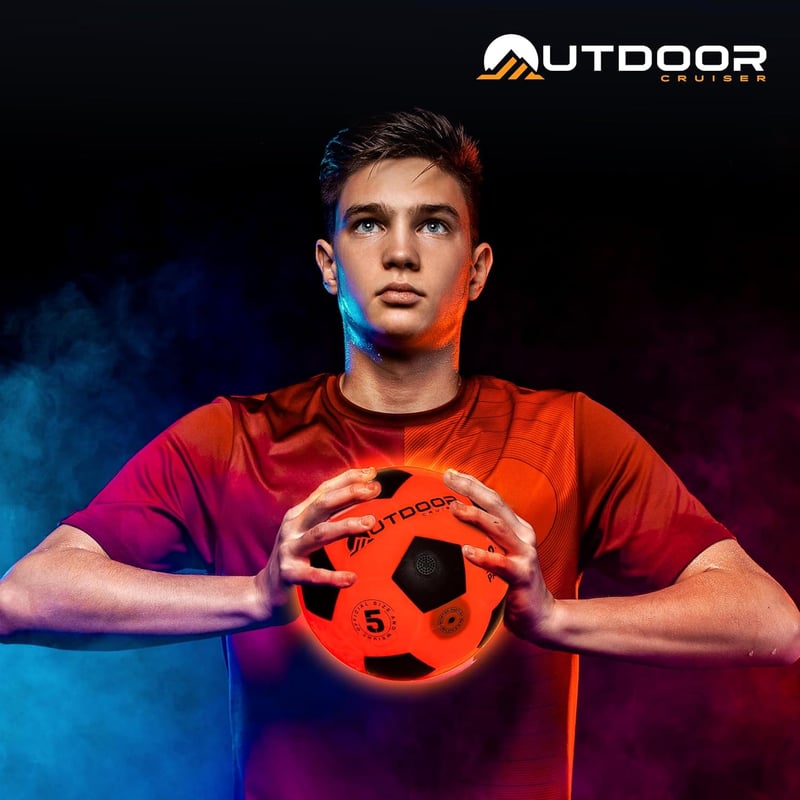 Glow-in-the-Dark Soccer Ball Set for Ages 8-15