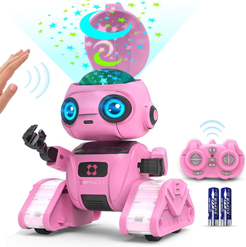 Rechargeable Remote Control Robot Toy for Kids, Ages 3-6