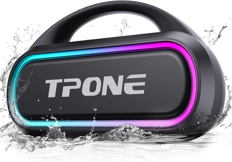 30W Waterproof Bluetooth Speaker with 12H Playtime - Perfect Birthday Gift