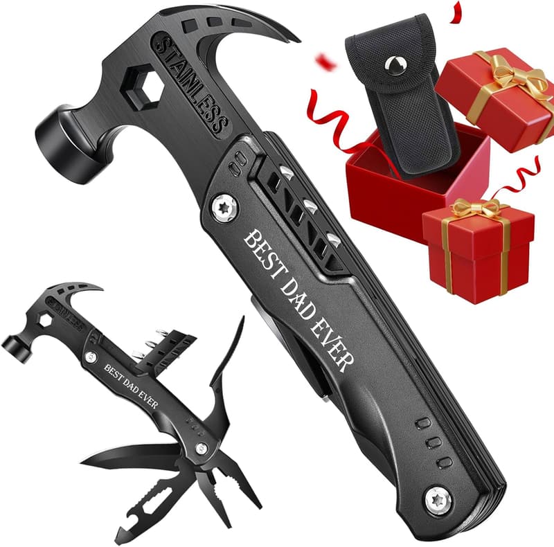 Fathers Day Survival Multitool Gift for Dad