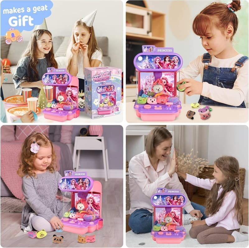 Kids' Claw Machine Toy with 20 Mini Plush Prizes