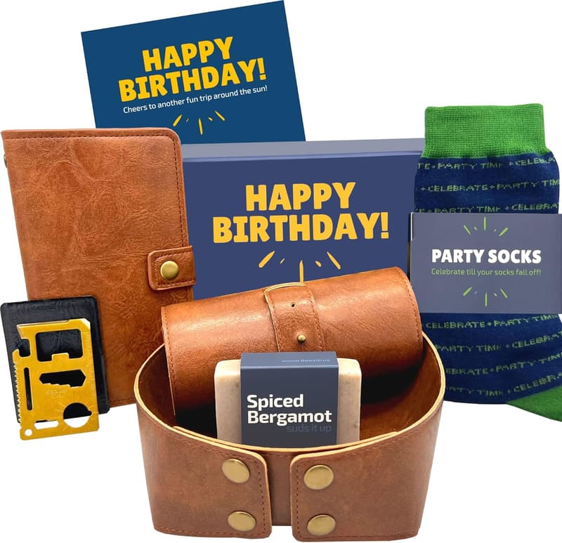 Unique Birthday Gift Box for Men - Man Basket Set