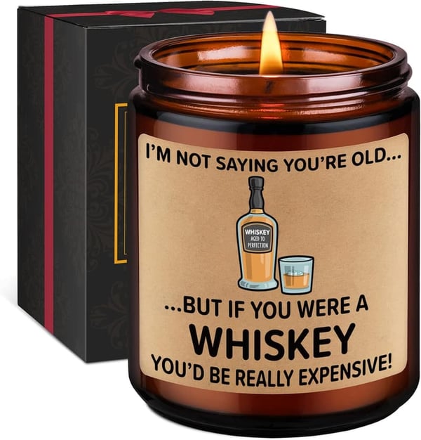 Funny Scented Candles for Men's Milestone Birthdays