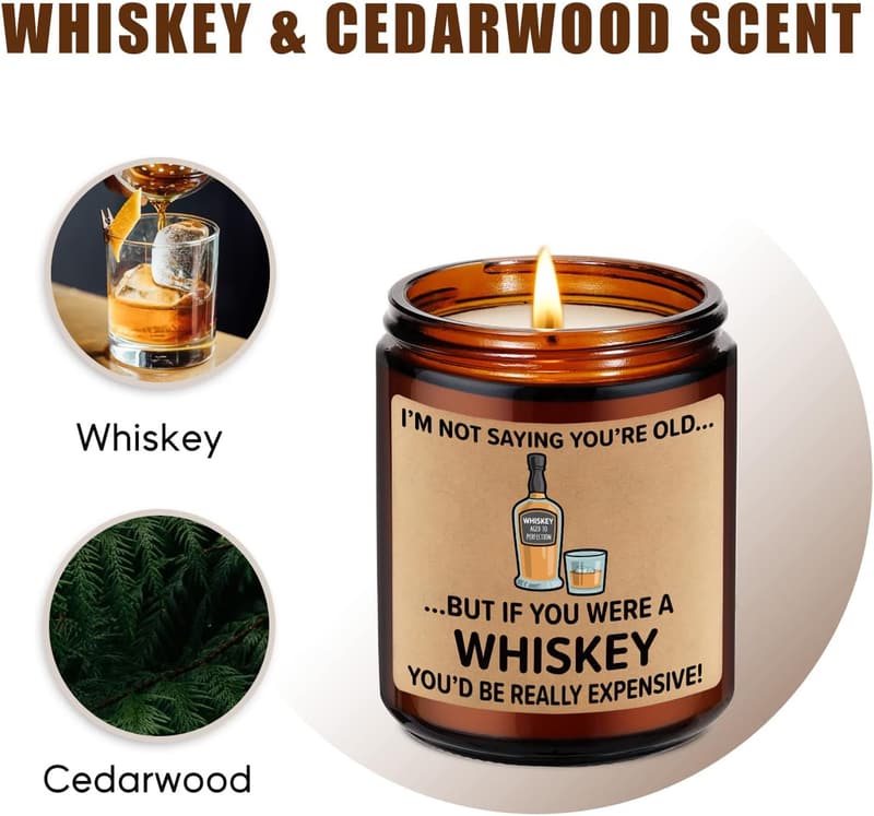Funny Scented Candles for Men's Milestone Birthdays