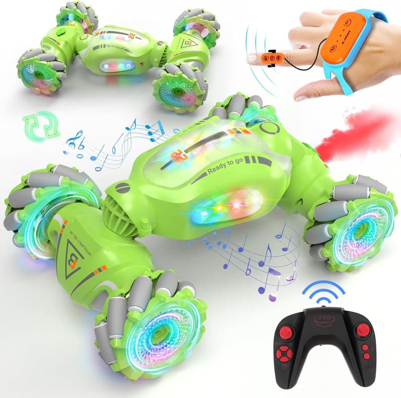 Gesture-Controlled Stunt RC Car for Boys Ages 6-12
