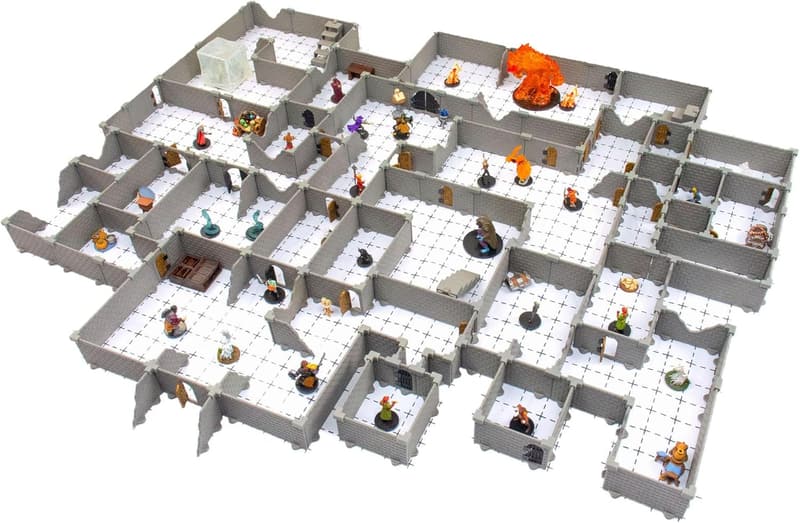 Knight Dungeon Set - Mini Castle Terrain for Tabletop RPGs (200+ pcs)