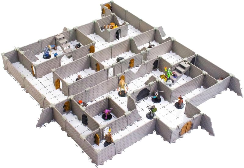 Mini Dungeon Castle Set for Tabletop RPGs - 100+ Pieces