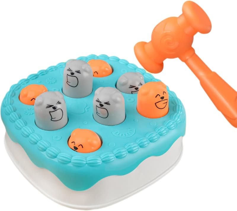 Whack-A-Mole Cake Game for Toddlers, No Batteries Required