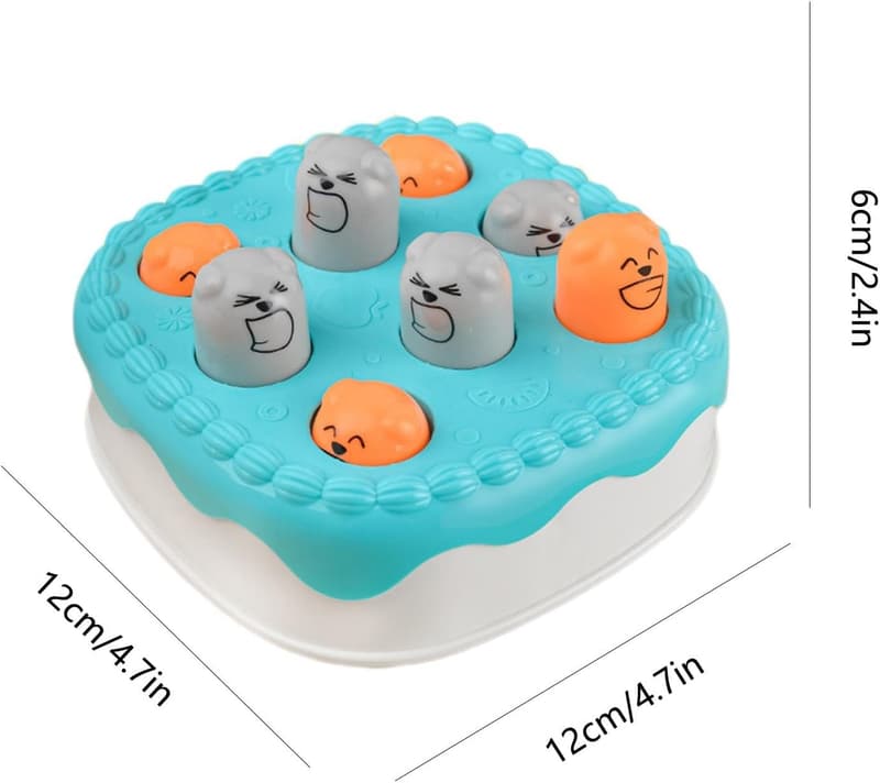 Whack-A-Mole Cake Game for Toddlers, No Batteries Required