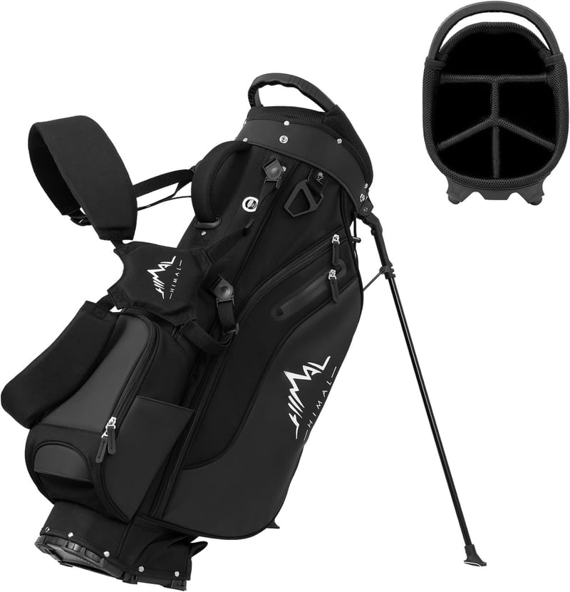 Lightweight Golf Stand Bag with 5-Way Dividers & 8 Pockets