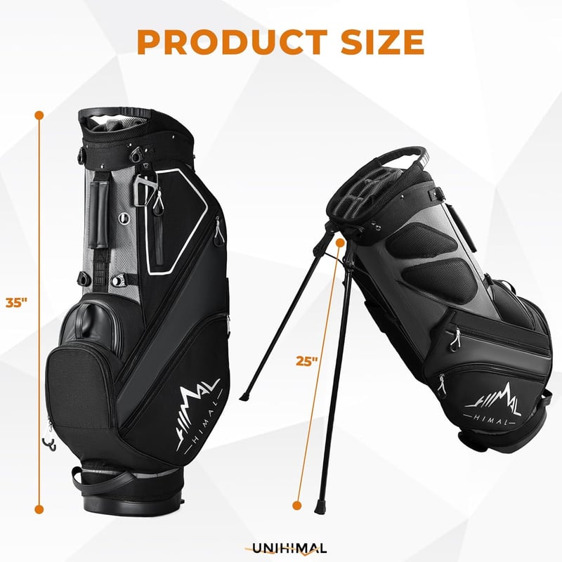 Lightweight Golf Stand Bag for Men & Women with Pockets & Rain Cover