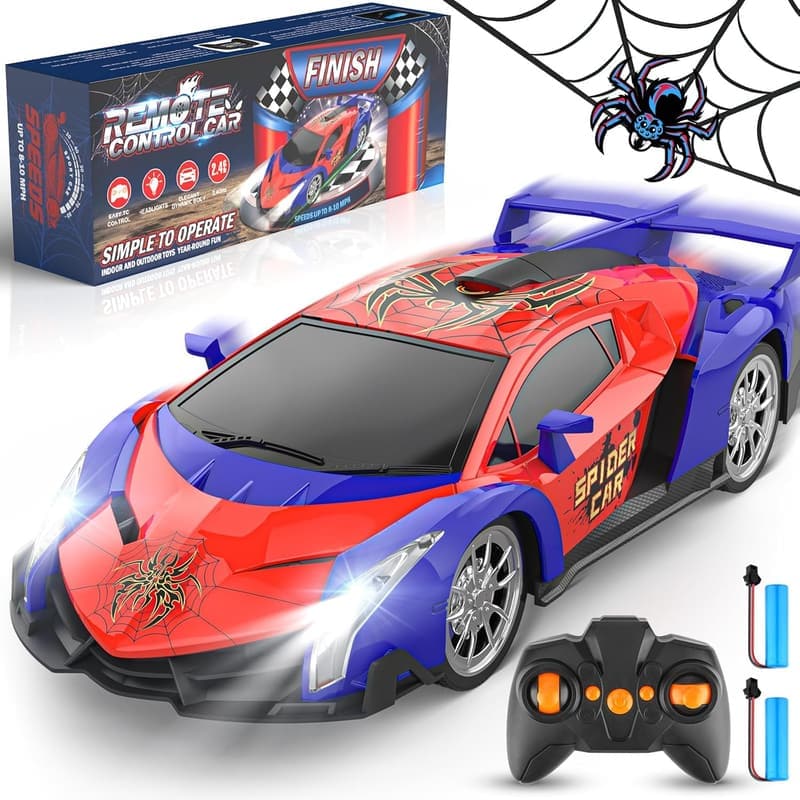 Remote Control Car with LED Lights for Kids Ages 4-12