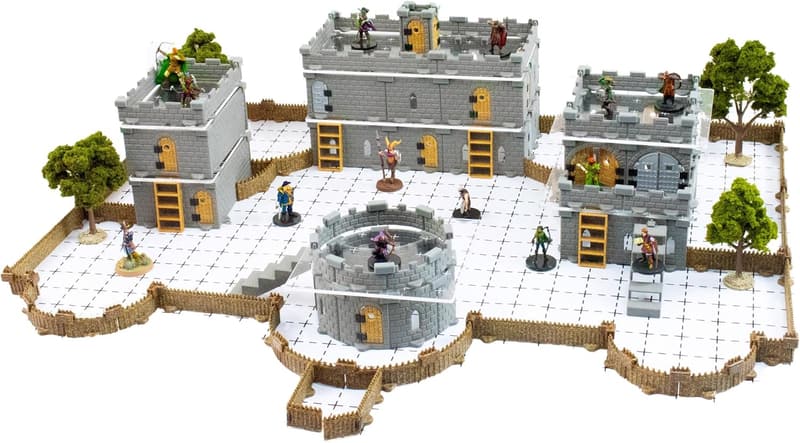 Mini Dungeon Castle Terrain Set for Tabletop RPGs (168+ pcs)