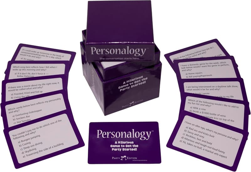 Personalogy™ Party Game - 200 Fun Conversation Starter Cards