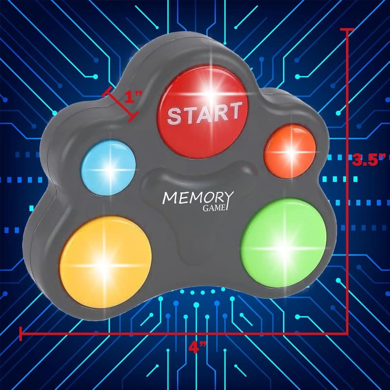 Kids' Electronic Memory Game with Color Recognition & Replay