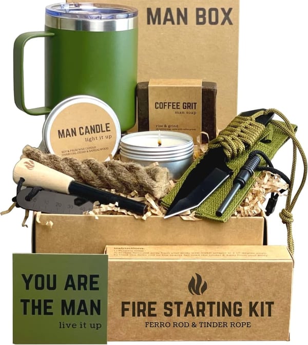 Birthday Gift Box for Men - Cool Camping Set for Him