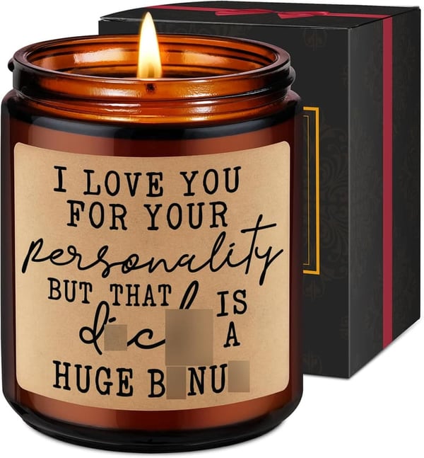 Father's Day Candle Gift for Him - Funny Anniversary Present