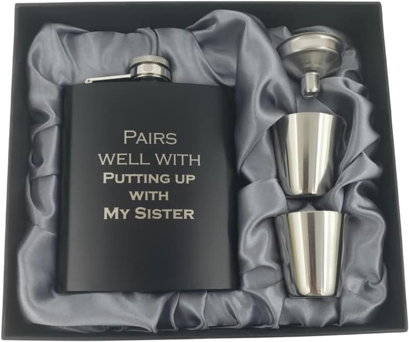 Funny Flask Gift for Brother-in-Law's Birthday