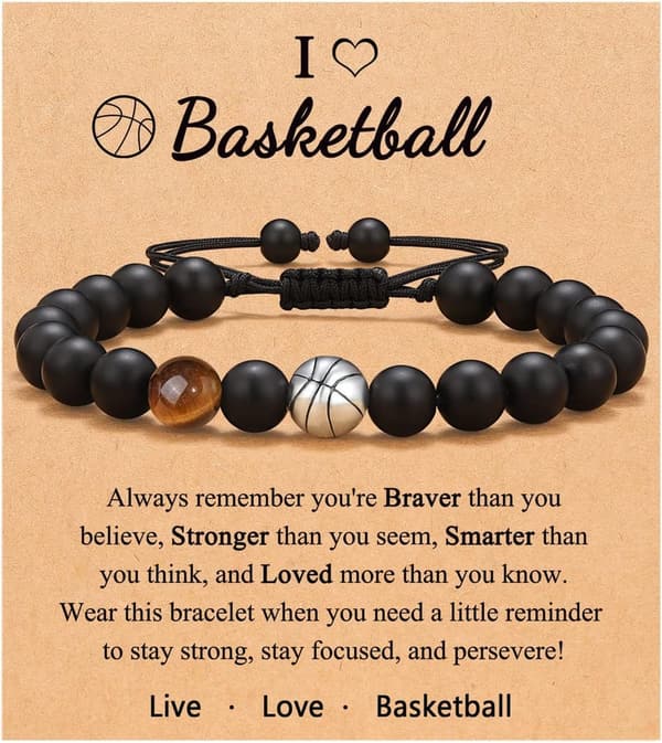 Boys' Sports Bracelet - Perfect Birthday or Graduation Gift