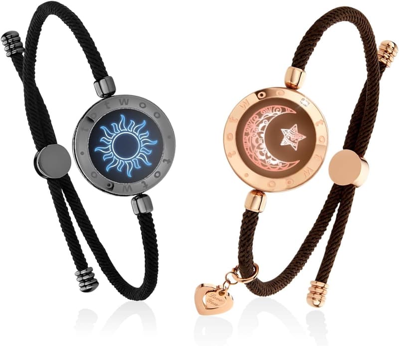Long Distance Relationship Touch Bracelets for Couples