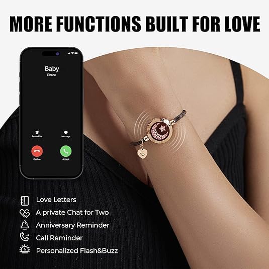 Long Distance Relationship Touch Bracelets for Couples
