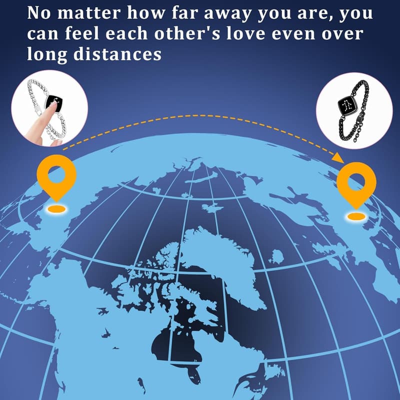 Valentine's Day Long-Distance Touch Bracelet for Couples