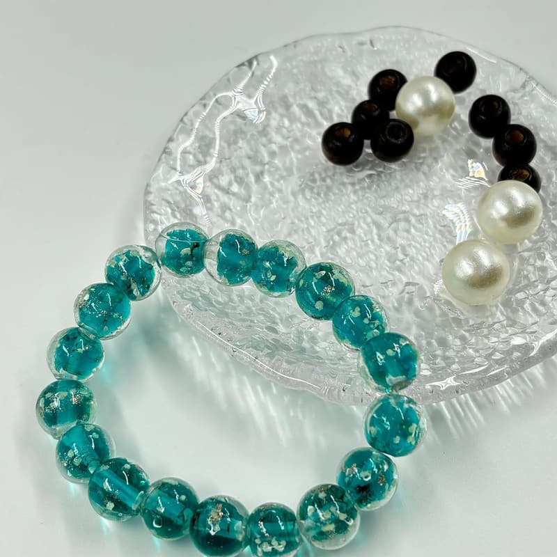 Glow in the Dark Firefly Bead Stretch Bracelet for Couples