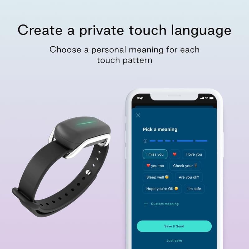 Long-Distance Smart Bracelet for Couples with Haptic Vibration