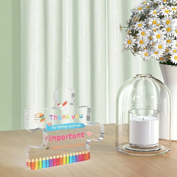 Teacher Appreciation Acrylic Decor - End of Year Gift for Women