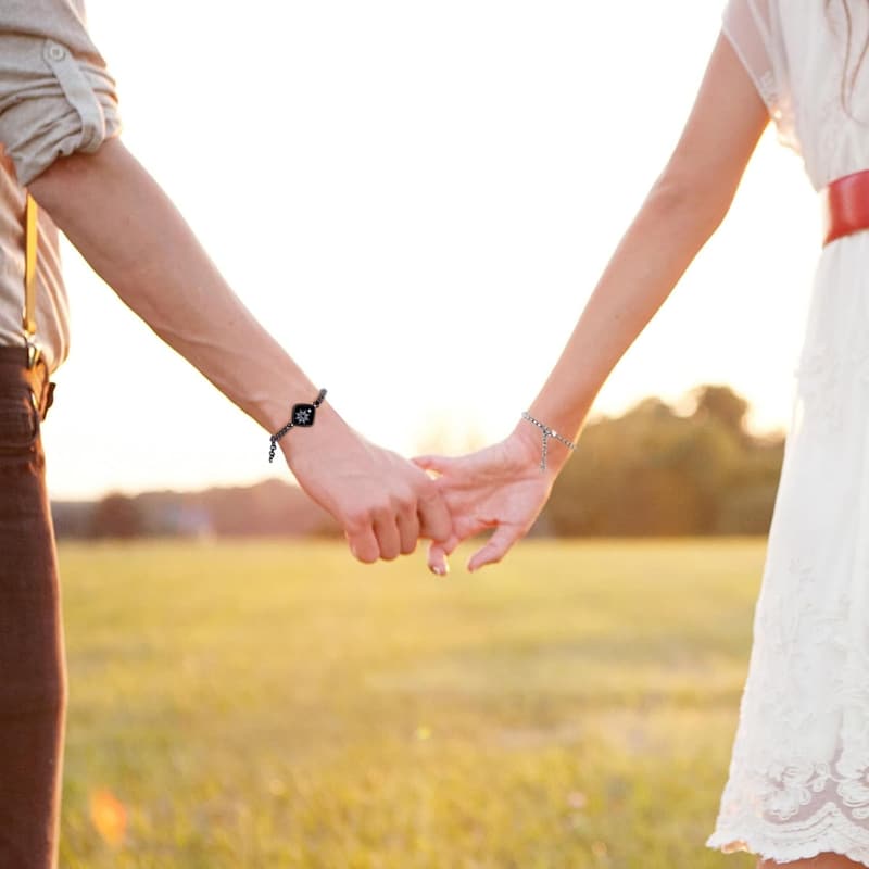 Long Distance Touch Bracelets for Couples - Vibration & Light-Up