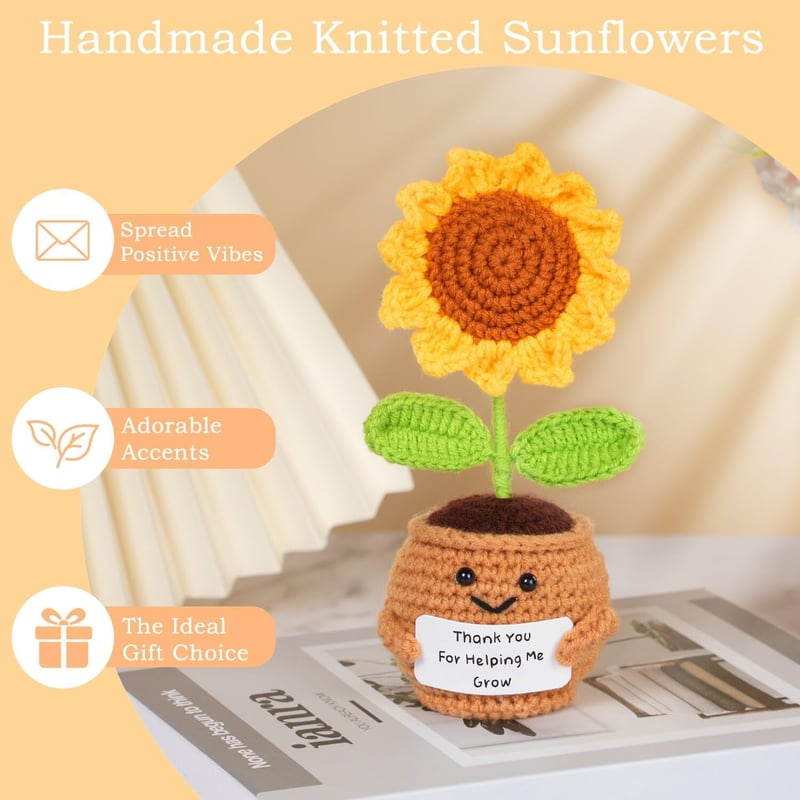 Teacher Appreciation Gift: Personalized Sunflower Doll & Bracelet