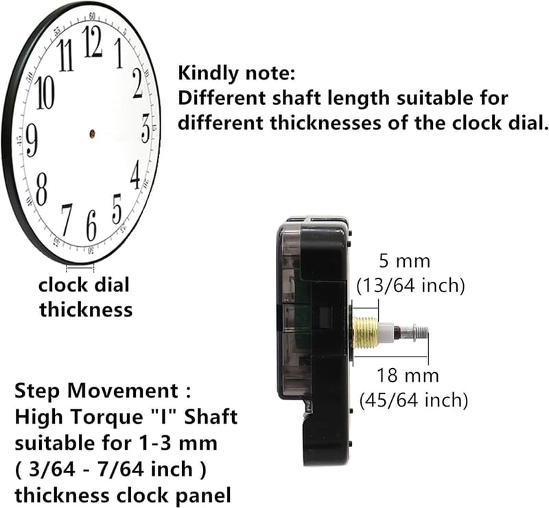 DIY Quartz Wall Clock Movement Mechanism Replacement Parts