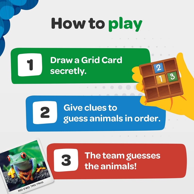 National Geographic Secret Clue Animals Card Game for Kids 7+