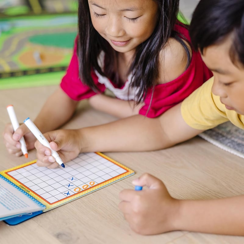 Melissa & Doug Travel Wipe-Off Activity Pad with Markers