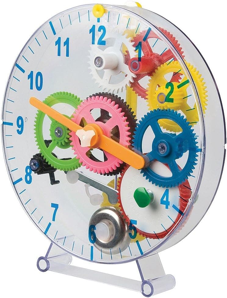 DIY Mechanical Clock Kit - 31 Pieces, 21cm