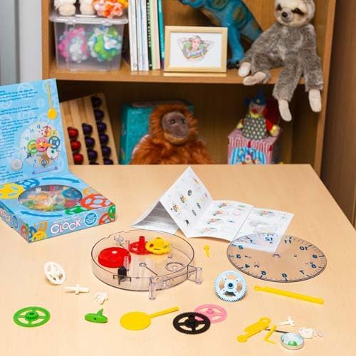 DIY Mechanical Clock Kit - 31 Pieces, 21cm
